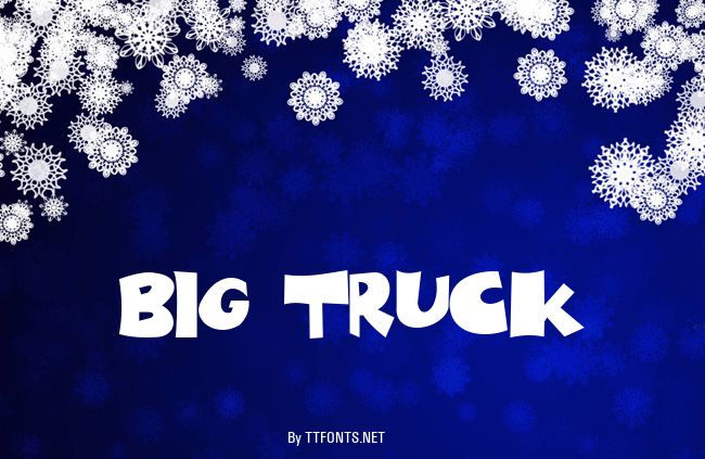 Big Truck example
